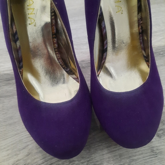Purple Suede Heels - Picture 3 of 8